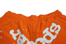 Load image into Gallery viewer, 極美品 Sp5der スパイダー ダブルレイヤード プリント ショートパンツ オレンジ ナイロン クモ 蜘蛛 サイズM 中古 63577