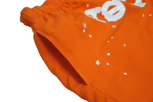 Load image into Gallery viewer, 極美品 Sp5der スパイダー ダブルレイヤード プリント ショートパンツ オレンジ ナイロン クモ 蜘蛛 サイズM 中古 63577