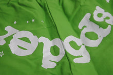 Load image into Gallery viewer, 極美品 Sp5der スパイダー ダブルレイヤード プリント ショートパンツ グリーン ナイロン クモ 蜘蛛 サイズL 中古 63578