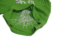Load image into Gallery viewer, 極美品 Sp5der スパイダー ダブルレイヤード プリント ショートパンツ グリーン ナイロン クモ 蜘蛛 サイズL 中古 63578