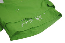 Load image into Gallery viewer, 極美品 Sp5der スパイダー ダブルレイヤード プリント ショートパンツ グリーン ナイロン クモ 蜘蛛 サイズL 中古 63578