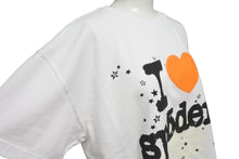 Load image into Gallery viewer, 新品未使用 Sp5der スパイダー Souvenir スーベニア 半袖Ｔシャツ 24SS サイズXS 発泡プリント コットン ホワイト 中古 63579