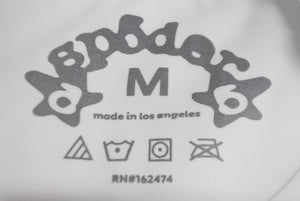 Sp5der スパイダー Souvenir スーベニア 半袖Ｔシャツ 24SS サイズM 発泡プリント コットン ホワイト 美品 中古 63582