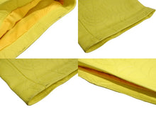 画像をギャラリービューアに読み込む, Sp5der スパイダー デボスウェブ レザーパンツ 24SS サイズ32 イエロー Young Thug 革 エンボス加工 美品 中古 63585