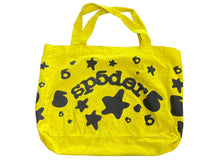Load image into Gallery viewer, Sp5der スパイダー Beluga ベルーガ トートバッグ オレンジ 発泡プリント コットン 星モチーフ 良品 中古 63587