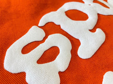 Load image into Gallery viewer, Sp5der スパイダー Beluga ベルーガ トートバッグ オレンジ 発泡プリント コットン 星モチーフ 美品 中古 63588