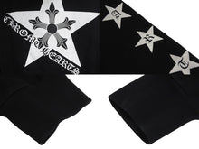 Load image into Gallery viewer, CHROME HEARTS クロムハーツ パーカー スタープリント ダガージップ コットン ブラック サイズS 美品 中古 63590