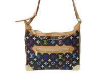 Load image into Gallery viewer, LOUIS VUITTON ルイヴィトン 村上隆 モノグラム マルチカラー ブローニュ 黒 ノワール ショルダーバッグ M92638 美品 中古 63594