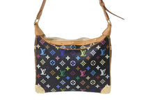 Load image into Gallery viewer, LOUIS VUITTON ルイヴィトン 村上隆 モノグラム マルチカラー ブローニュ 黒 ノワール ショルダーバッグ M92638 美品 中古 63594