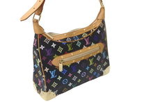 Load image into Gallery viewer, LOUIS VUITTON ルイヴィトン 村上隆 モノグラム マルチカラー ブローニュ 黒 ノワール ショルダーバッグ M92638 美品 中古 63594