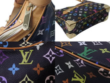 Load image into Gallery viewer, LOUIS VUITTON ルイヴィトン 村上隆 モノグラム マルチカラー ブローニュ 黒 ノワール ショルダーバッグ M92638 美品 中古 63594