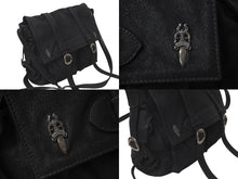 Load image into Gallery viewer, CHROME HEARTS クロムハーツ メッセンジャーバッグ ソフトショルダーバッグ ダガー ブラック 良品 中古 63596