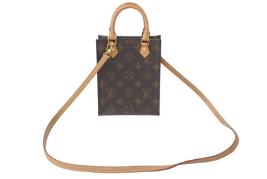 LOUIS VUITTON ルイヴィトン ハンドバッグ 2way プティット サックプラ M69442 モノグラム 美品 中古 63597