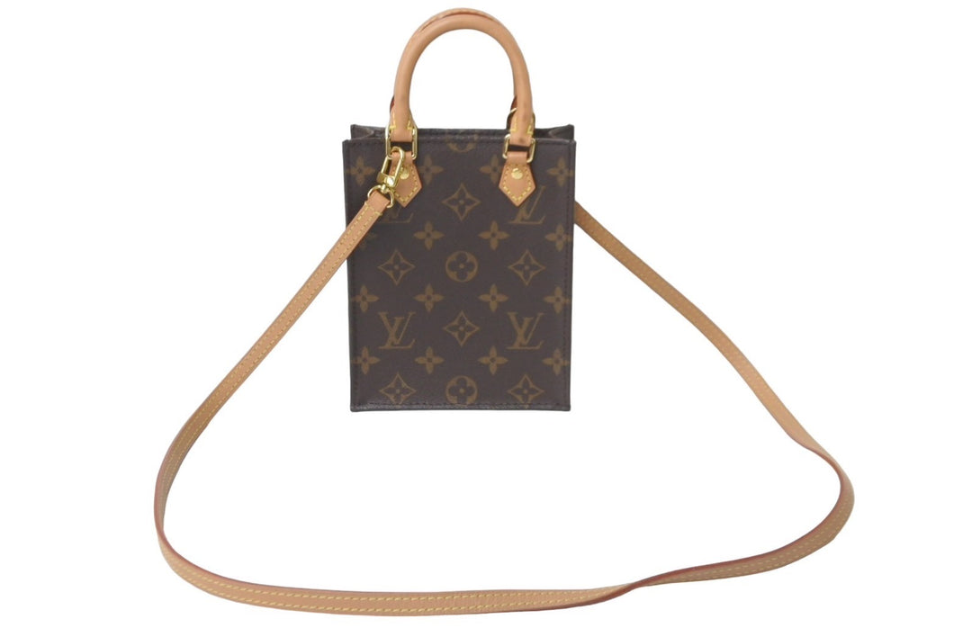 LOUIS VUITTON ルイヴィトン ハンドバッグ 2way プティット サックプラ M69442 モノグラム 美品 中古 63597