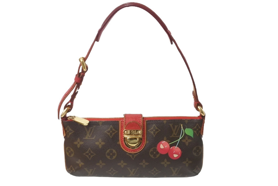 LOUIS VUITTON ルイヴィトン モンシェリー ハンドバッグ モノグラムチェリー 村上隆 M95000 美品 中古 63598
