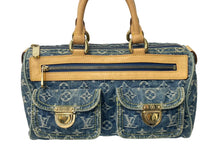 Load image into Gallery viewer, 極美品 LOUIS VUITTON ルイヴィトン ハンドバッグ ネオスピーディ M95019 モノグラムデニム ゴールド金具 中古 63602