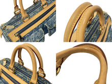 Load image into Gallery viewer, 極美品 LOUIS VUITTON ルイヴィトン ハンドバッグ ネオスピーディ M95019 モノグラムデニム ゴールド金具 中古 63602