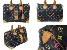 Load image into Gallery viewer, LOUIS VUITTON ルイヴィトン ハンドバッグ スピーディ 30 M92642 村上隆 マルチカラー ブラック 美品 中古 63604