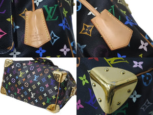 LOUIS VUITTON ルイヴィトン ハンドバッグ スピーディ 30 M92642 村上隆 マルチカラー ブラック 美品 中古 63604
