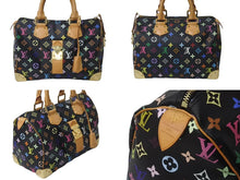 Load image into Gallery viewer, 極美品 LOUIS VUITTON ルイヴィトン ハンドバッグ スピーディ 30 M92642 村上隆 マルチカラー ブラック 中古 63605