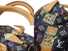 Load image into Gallery viewer, 極美品 LOUIS VUITTON ルイヴィトン ハンドバッグ スピーディ 30 M92642 村上隆 マルチカラー ブラック 中古 63605