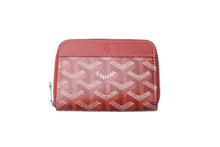 Load image into Gallery viewer, 極美品 GOYARD ゴヤール マティニョンミニ コインケース MATIGNMINTY02CL02P レッド シルバー金具 中古 63607