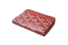 Load image into Gallery viewer, 極美品 GOYARD ゴヤール マティニョンミニ コインケース MATIGNMINTY02CL02P レッド シルバー金具 中古 63607