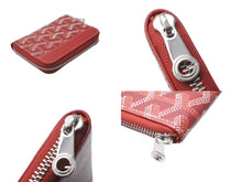 Load image into Gallery viewer, 極美品 GOYARD ゴヤール マティニョンミニ コインケース MATIGNMINTY02CL02P レッド シルバー金具 中古 63607