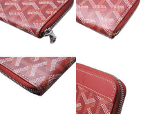 Load image into Gallery viewer, 極美品 GOYARD ゴヤール マティニョンミニ コインケース MATIGNMINTY02CL02P レッド シルバー金具 中古 63607