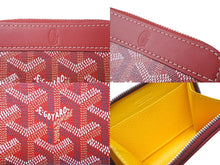Load image into Gallery viewer, 極美品 GOYARD ゴヤール マティニョンミニ コインケース MATIGNMINTY02CL02P レッド シルバー金具 中古 63607