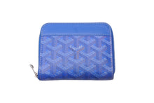 Load image into Gallery viewer, GOYARD ゴヤール マティニョン PM ウォレット MATIGNPMLTY10CL10P ブルー シルバー金具 美品 中古 63608