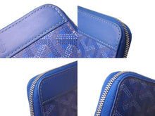 Load image into Gallery viewer, GOYARD ゴヤール マティニョン PM ウォレット MATIGNPMLTY10CL10P ブルー シルバー金具 美品 中古 63608