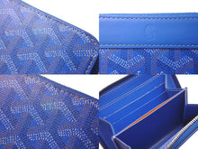 Load image into Gallery viewer, GOYARD ゴヤール マティニョン PM ウォレット MATIGNPMLTY10CL10P ブルー シルバー金具 美品 中古 63608