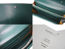画像をギャラリービューアに読み込む, 新品同様 GOYARD ゴヤール ヴァレンヌポーチウォレット 財布 ショルダーバッグ ポーチウォレット レザー PVC グリーン 中古 63609