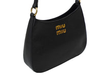 Load image into Gallery viewer, [USED/中古]MIUMIU ミュウミュウ ショルダーバッグ ブラック マドラスレザー 5BC105_2AJB_F0002_V_OOO ゴールド金具 Aランク 中古 63611