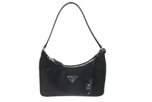 Load image into Gallery viewer, 新品未使用品 PRADA プラダ Re-Edition 2005 Re-Nylon ホーボー ハンドバッグ 1NE204 ファブリック レザー ブラック 中古 63615