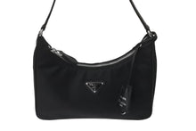 Load image into Gallery viewer, 新品未使用品 PRADA プラダ Re-Edition 2005 Re-Nylon ホーボー ハンドバッグ 1NE204 ファブリック レザー ブラック 中古 63615