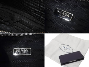 新品未使用品 PRADA プラダ Re-Edition 2005 Re-Nylon ホーボー ハンドバッグ 1NE204 ファブリック レザー ブラック 中古 63615