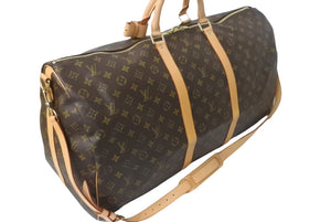 極美品 LOUIS VUITTON ルイヴィトン キーポルバンドリエール60 ボストンバッグ M41412 モノグラム 中古 63617