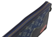 Load image into Gallery viewer, LOUIS VUITTON ルイヴィトン ポシェットヴォワヤージュ MM クラッチバッグ M45961 NIGO モノグラム ドリップデニム 美品 中古 63623