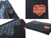 Load image into Gallery viewer, LOUIS VUITTON ルイヴィトン ポシェットヴォワヤージュ MM クラッチバッグ M45961 NIGO モノグラム ドリップデニム 美品 中古 63623