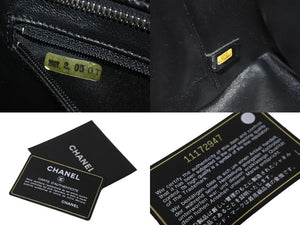 極美品 CHANEL シャネル ハンドバッグ 復刻トート キャビアスキン マトラッセ ココマーク 11番台 シルバー金具 中古 63627