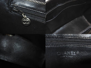 極美品 CHANEL シャネル ハンドバッグ 復刻トート キャビアスキン マトラッセ ココマーク 11番台 シルバー金具 中古 63627