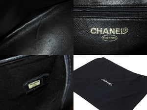 極美品 CHANEL シャネル ハンドバッグ 復刻トート キャビアスキン マトラッセ ココマーク 6番台 ゴールド金具 中古 63628