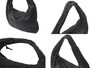 BOTTEGAVENETA ボッテガヴェネタ ワンショルダーバッグ イントレチャート 115653 V0013 1000 レザー ブラック 美品 中古 63630