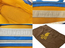 画像をギャラリービューアに読み込む, 極美品 GOYARD ゴヤール ベルーガ PM ハンドバッグ ブルー シルバー金具 レザー PVCコーティングキャンバス 中古 63635