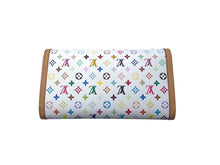 Load image into Gallery viewer, LOUIS VUITTON ルイ ヴィトン 長財布 M92659 モノグラムマルチカラー ポルトトレゾール インターナショナル ホワイト 美品 中古 63636