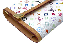 Load image into Gallery viewer, LOUIS VUITTON ルイ ヴィトン 長財布 M92659 モノグラムマルチカラー ポルトトレゾール インターナショナル ホワイト 美品 中古 63636