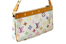 Load image into Gallery viewer, 極美品 LOUIS VUITTON ルイヴィトン 村上隆 ホワイト ポシェットアクセソワール マルチカラー M92649 中古 63638