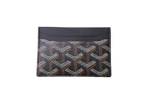Load image into Gallery viewer, 新品同様 GOYARD ゴヤール サン・シュルピス カードケース STSULPPMLTY01CL01X PVCコーティングキャンバス ブラック 中古 63642